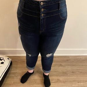 3 button Buttonfly jeans